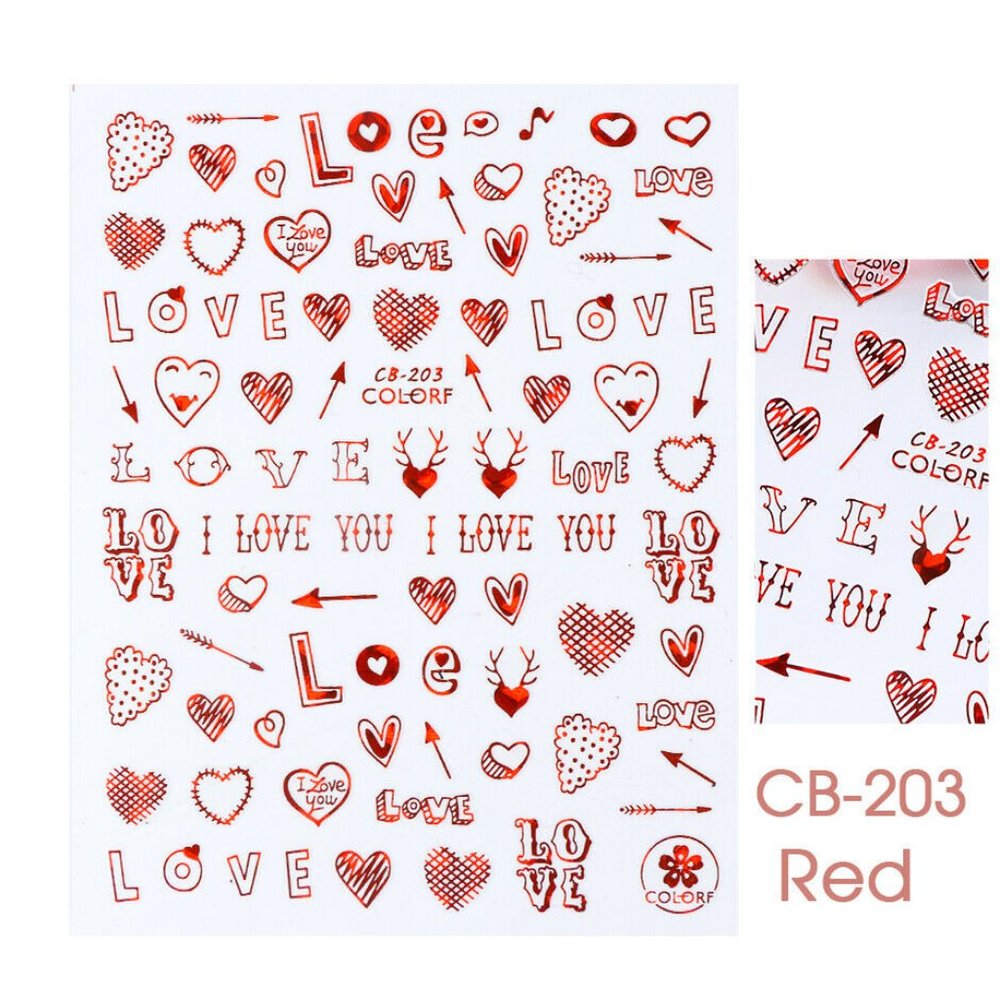 Abstract Nail Art Stickers valentine nail sticker